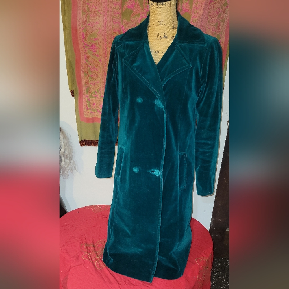 Velvet vintage overcoat